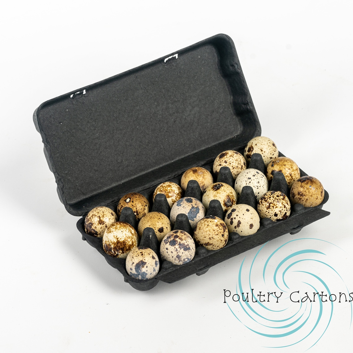 100 Black Paper Quail Egg Cartons 18 Eggs Etsy