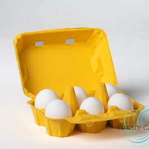 Sunny Side Up Yellow Duck and/or Turkey Egg Cartons (6 eggs)