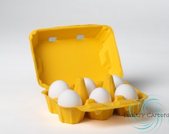 Boîtes d'oeufs de canard jaune Sunny Side Up et/ou de dinde (6 oeufs)