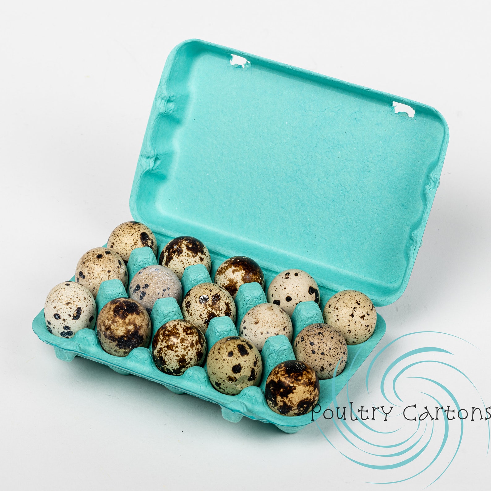 Blue Paper Pulp Quail Egg Cartons 15 Eggs Etsy