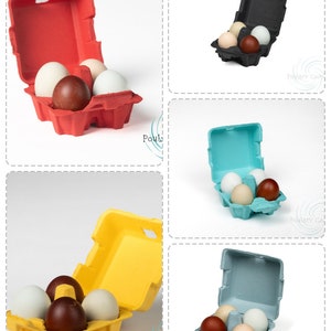 Sampler Pack Paper Pulp Chicken Egg Cartons (4 eggs)