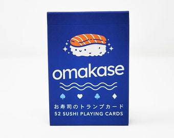 Cartes à jouer Omakase Sushi - 52 cartes uniques tirées numériquement
