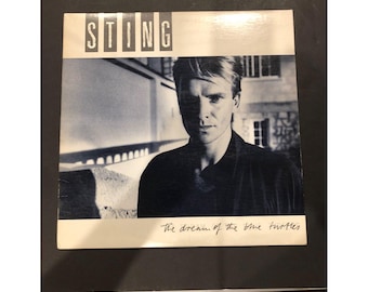 Vintage 1985 Sting - The Dream of the Blue Turtles Vinyl LP Album, Debut Solo Album
