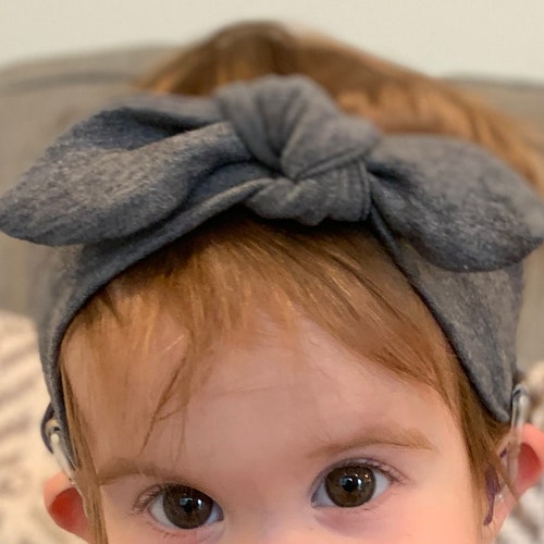 Baby Hearing Aid/cochlear Headband 4 Inch Boutique Bow Etsy
