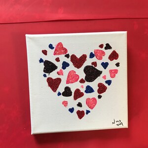 Animals and hearts canvasses set