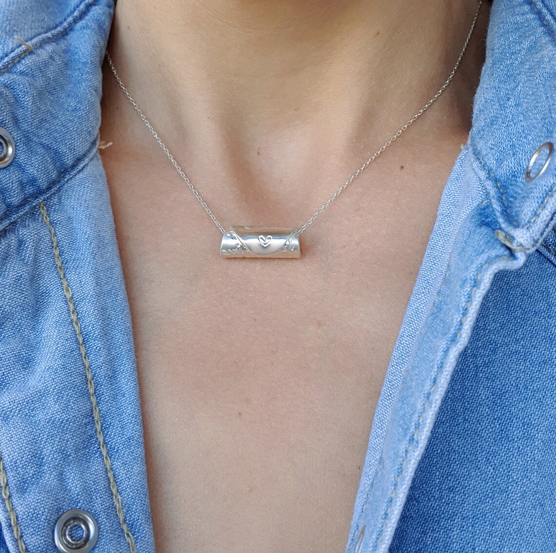 Personalized Silver Necklace