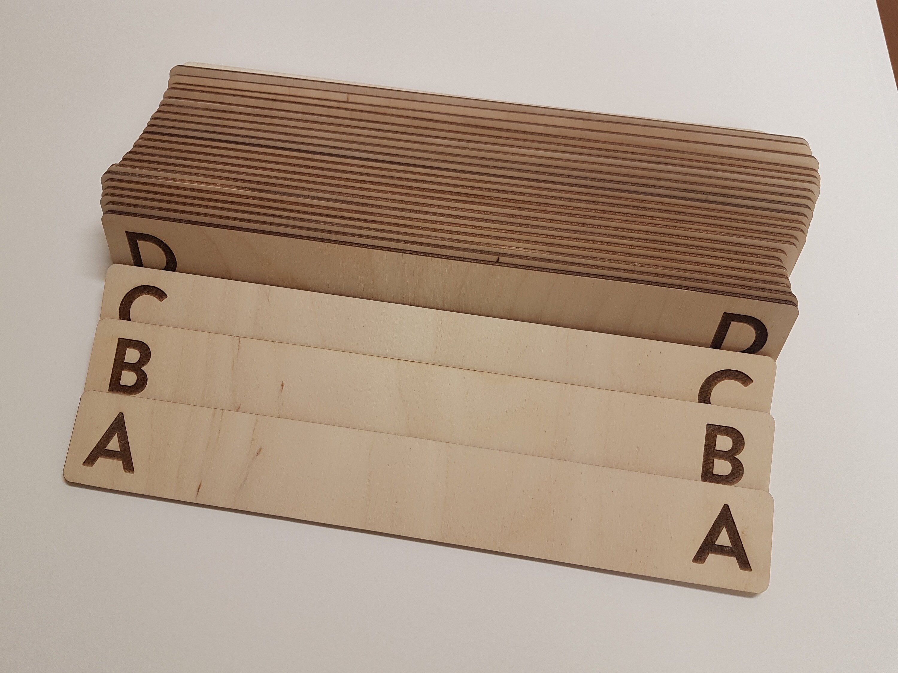 Both Sides Vinyl Record Dividers A to Z Poplar Record Etsy