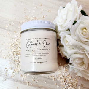 Oatmeal & Shea Natural Whipped Shea Butter|Whipped Body Butter