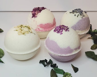 Relax Boo  4XL 13 oz Flower Bath Bomb Set/Organic Handmade Bath Bom.bs/Vegan Bath Bombs/Bridal Gift/Self Care