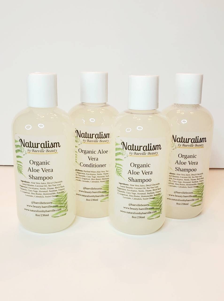 Organic Aloe Vera Shampoo & Conditioner Set