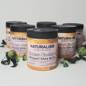 Wholesale 10-6oz Golden Goddess Shimmer Whipped Body Butters| Private Label| No Label