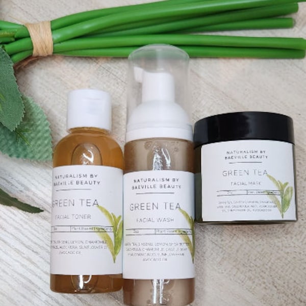 Green Tea & Ginseng Facial Wash + Toner Set