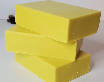 Wholseale Turmeric Ginger Lemon Natural Soap Bars |Bulk Pack (10, 20, or 30) No Label