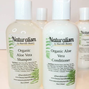 Organic Aloe Vera Shampoo & Conditioner Set|