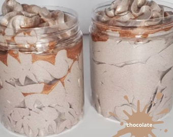 Wholesale 10-8oz Chocolate Glaze Bronzing Whipped Body Butters| Private Label| No Label