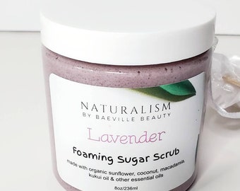 Natural Organic Shea Butter Foaming Body Scrub & Soap|Face Body Scrub|Exfoliating| Moisturizing|Detox