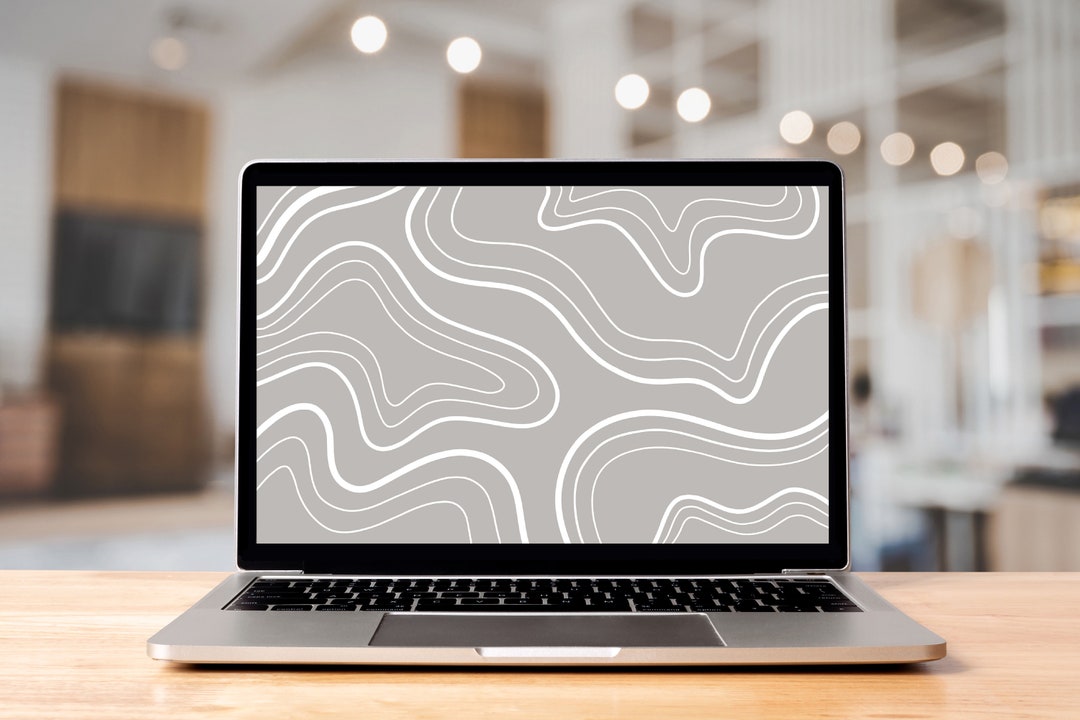 Grey/silver Swirls Digital Download Laptop Wallpaper/screensaver - Etsy