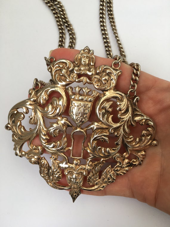 Nettie Rosenstein sterling Necklace 1940