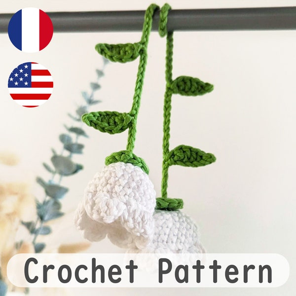 Eternal Lily of the Valley pattern scented good luck amigurumi crochet quick and easy no sewing ideal for markets and Mother's Day gifts