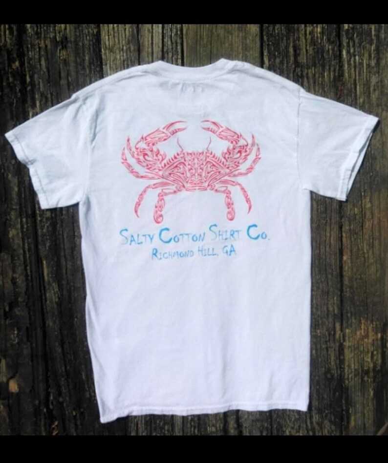 Salty Cotton Shirt Company Crab shirt Etsy