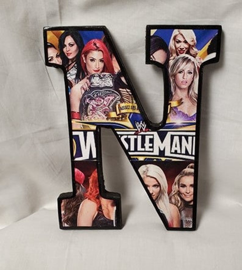 WWE Diva Inspired Wooden Letters | Etsy