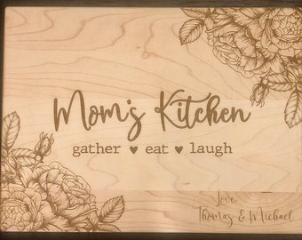 Grandma's Kitchen Cutting Board, Mother's Day Cutting Board, Personalized Mother's Day Gift, Custom Gift, Gift for Grandma #157