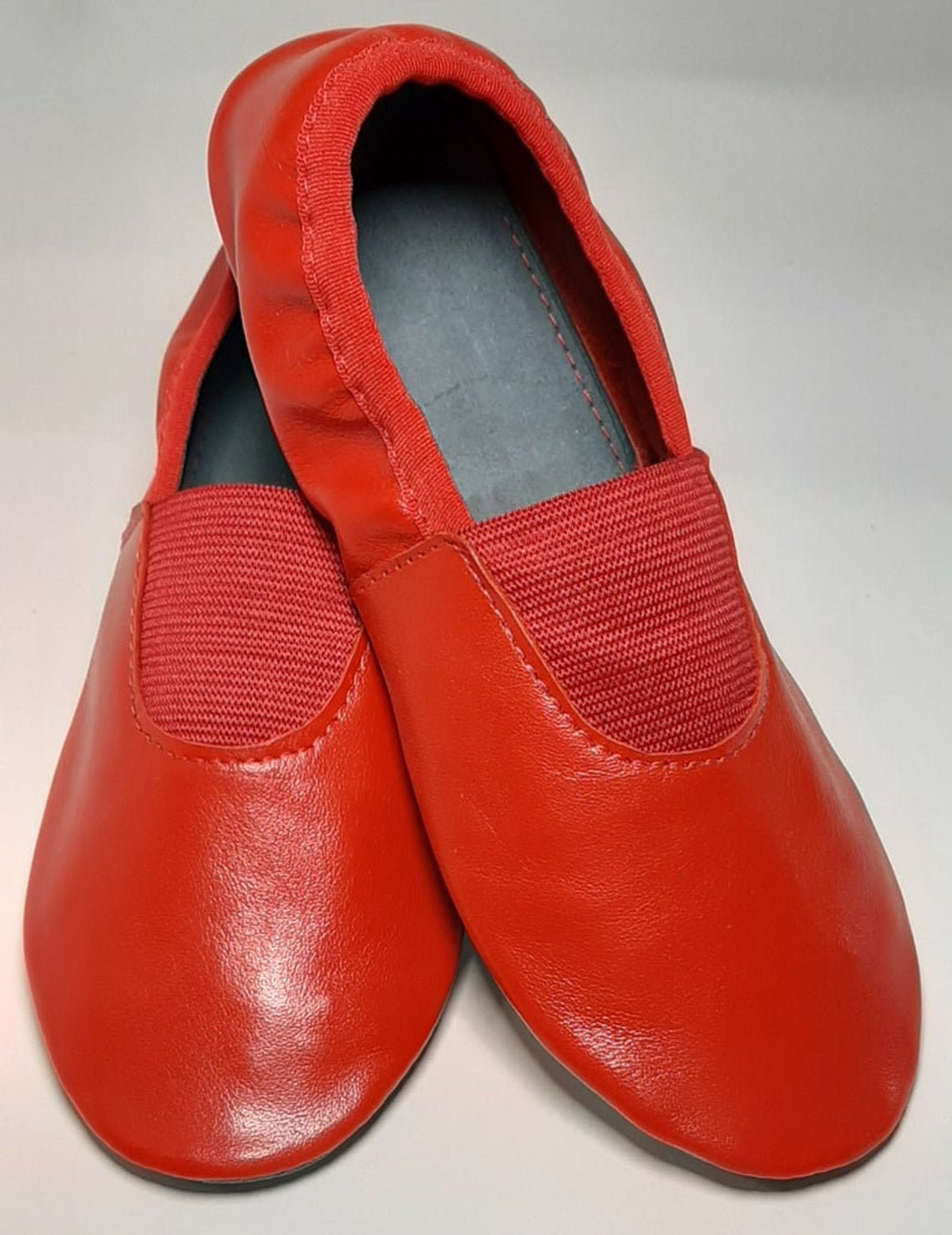 Woman Leather Ballet Dance Shoes. Full Leather Sole. Wedding Etsy