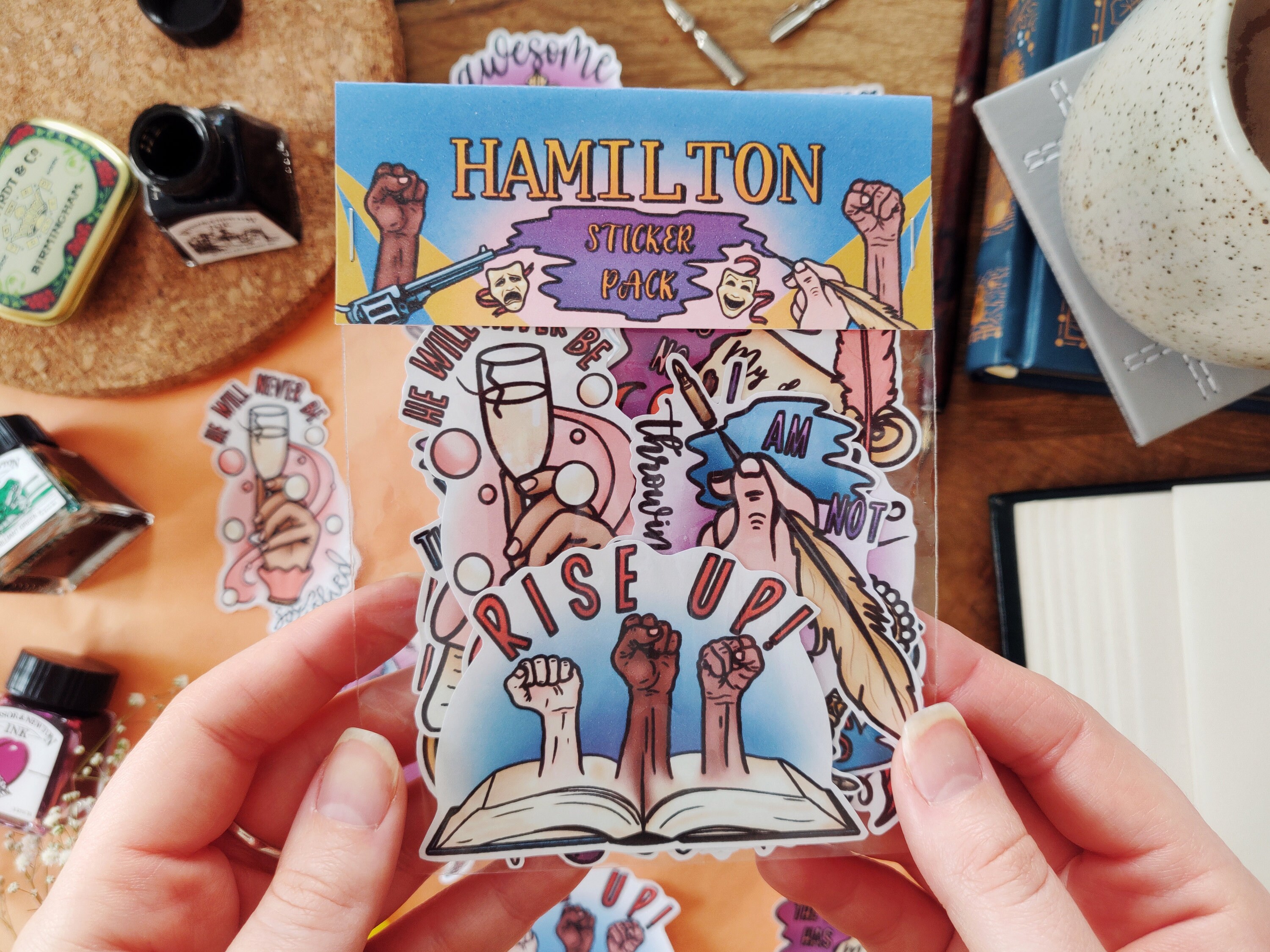 Hamilton Sticker Pack Musical Set Etsy