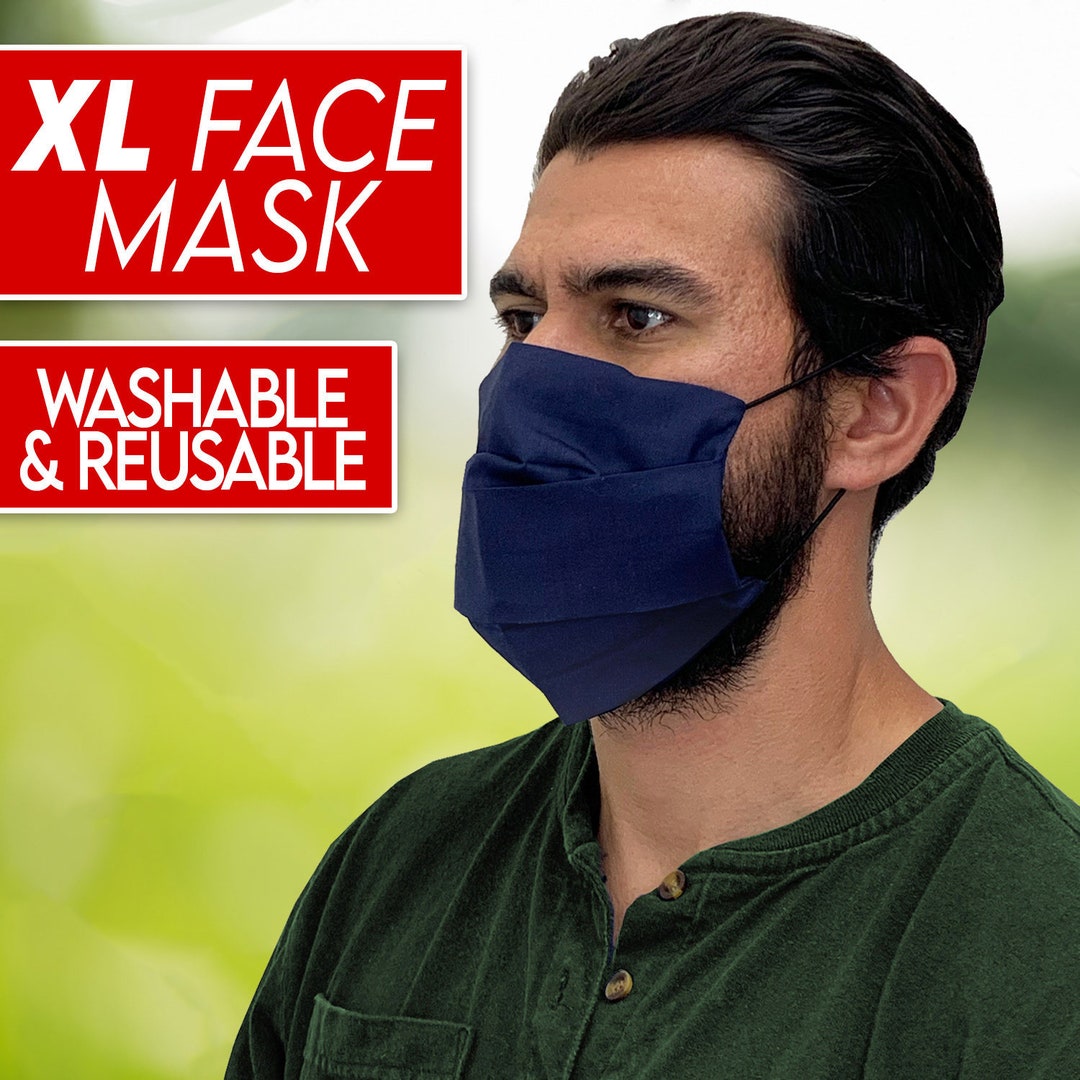 Extra Large Face Mask, 1 Day Delivery Upgrade Available XL Face Mask is
