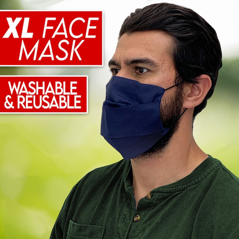 Extra Large Face Mask 1 Day Delivery Upgrade Available XL Etsy