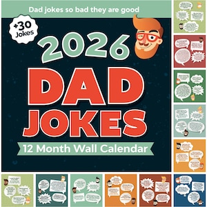 Dad Joke Desk Calendar 2026 Page A Day Gift For Dad Joke Lovers Funny Humor - View #5