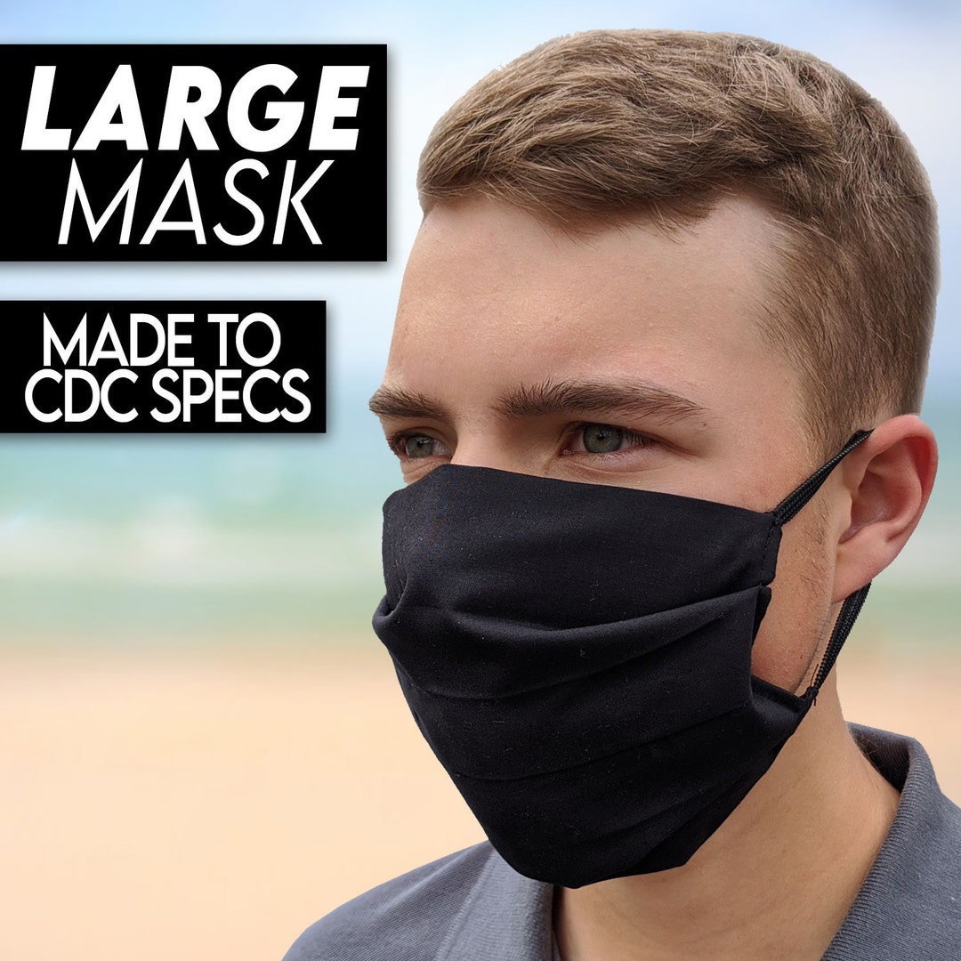 LARGE Face Mask With Nose Wire, Ready to Ship 1 Day Delivery Upgrade