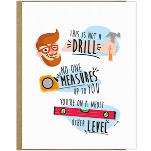Funny Father's Day Card, Dad Joke Birthday Card for Him from Wife, Daughter, Son, Brother, Uncle, Great for any Father or Daddy