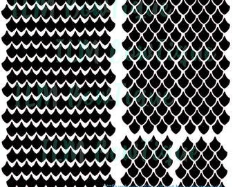 Download Clip Art Fish Scales Svg Mermaid Pattern Mermaid Scale Dragon Scale 3 Digital Types Art Collectibles