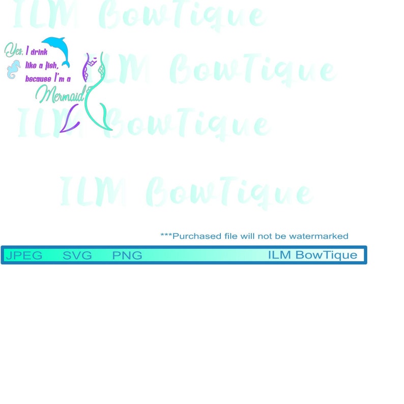 Download Mermaid Drink Like A Fish Svg Png Jpeg Tools Craft Supplies Tools Leadcampus Org