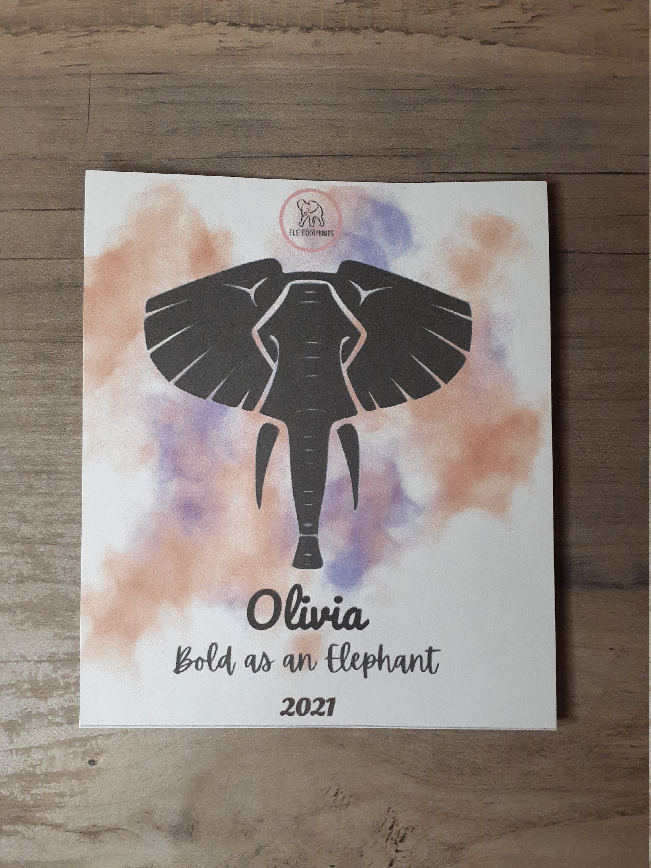 Elephant wine label Customizable wine label personal wine Etsy