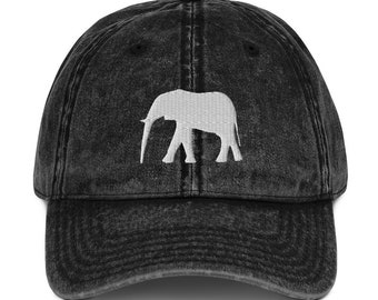 Vintage Cotton Elephant Twill Cap
