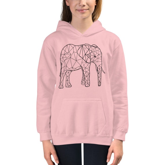 Susse Kinder Geometrische Elefant Hoodie Etsy