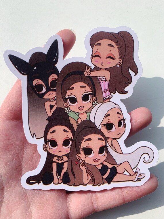 Ariana Grande inspired ERA chibi vinyl sticker | Etsy
