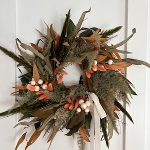 fall wreath, fall decor, outdoor wreath, front door wreath, thanksgiving wreath, thanksgiving decor