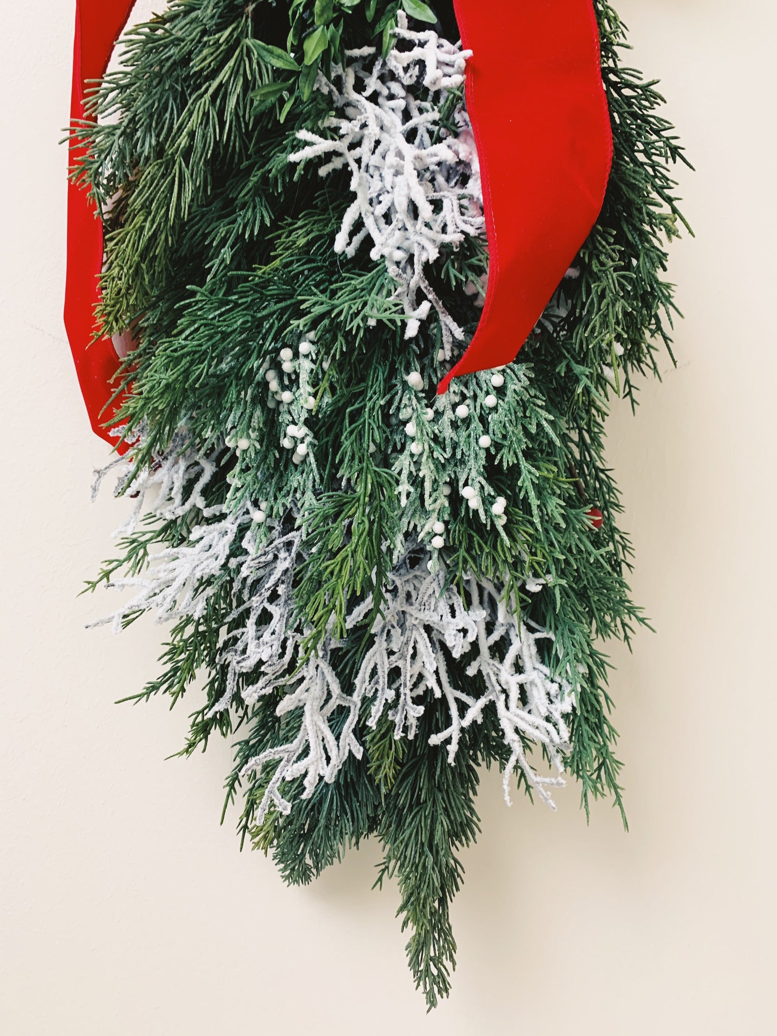 Door swag holiday door swag Christmas swag evergreen swag Etsy