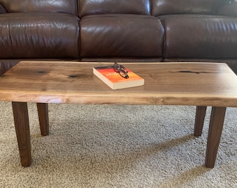 Live Edge Black Walnut Coffee Table