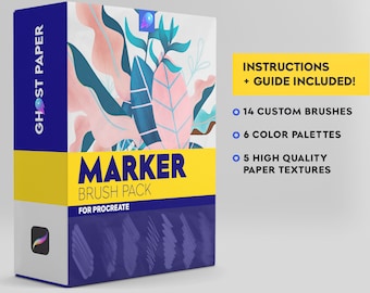Jeu de pinceaux marqueurs pour procréer