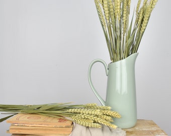 Dried flowers, bouquet of green wheat