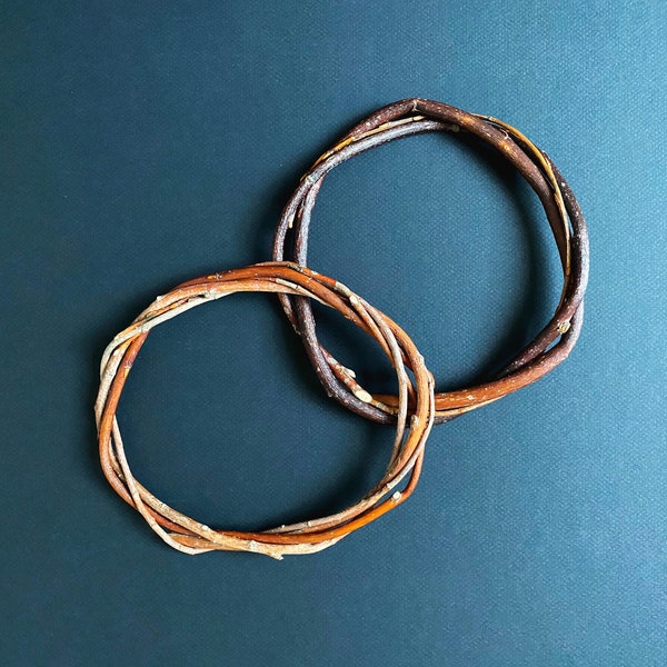 Cercle en bois pour couronne de fleur