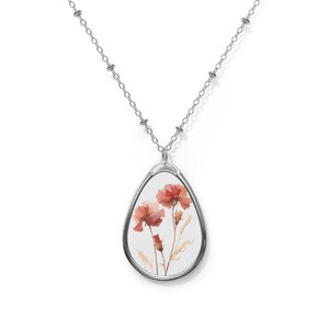 Regalo de collar de clavel de collar de flor de nacimiento de enero