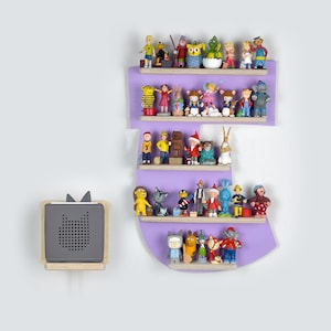 Letter E Tonie shelf for the Toniebox and up to 35 Tonie figures