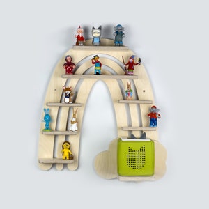 Rainbow Tonie shelf for the Toniebox and up to 34 figures