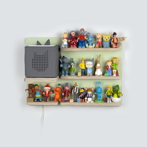 Toniebox wall shelf for up to 22 Tonie figures / Theme: Basic XL