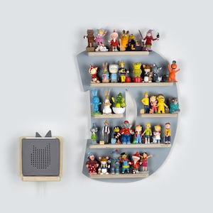 Estante de la letra D Tonie para el Toniebox y hasta 35 figuras de Tonie
